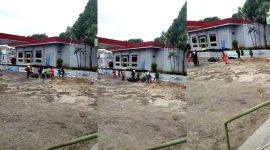 DIAMUK MASSA - Tangkapan layar pelaku perampokan ramai-ramai diamuk massa usai beraksi siang bolong di SPBU Negeri Sakti, Jalan Raya Kurungan Nyawa, Kecamatan Gedong Tataan, Kabupaten Pesawaran beredar di media sosial, Senin (23/12/2024).