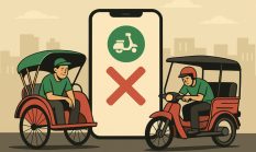 Euforia Ojol, Kesepian Becak: Pemerintah Diminta Berpihak pada Transportasi Tradisional