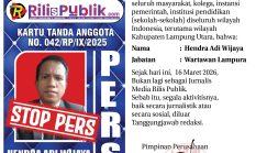STOP PERS | Hendra Adi Wijaya – Lampung Utara