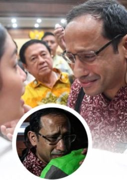 Tangis Nadiem Makarim Pecah di Pelukan Istri dan Para Ojol Usai Dituntut 18 Tahun dan Denda 5.6 T