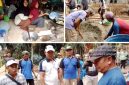 Kepala Kampung Sendang Baru, Kecamatan Sendang Agung, Kabupaten Lampung Tengah, Muhammad Basarudin secara resmi meletakkan batu pertama pembangunan bedah rumah bantuan masyarakat untuk keluarga Paijan, warga Dusun 3 RT 12.